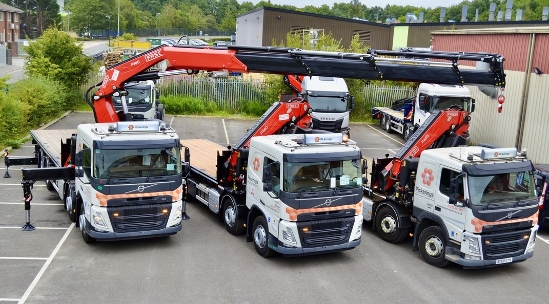 Another Fassi for Pickerings Hire on a New Volvo FM