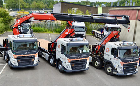 Another Fassi for Pickerings Hire on a New Volvo FM